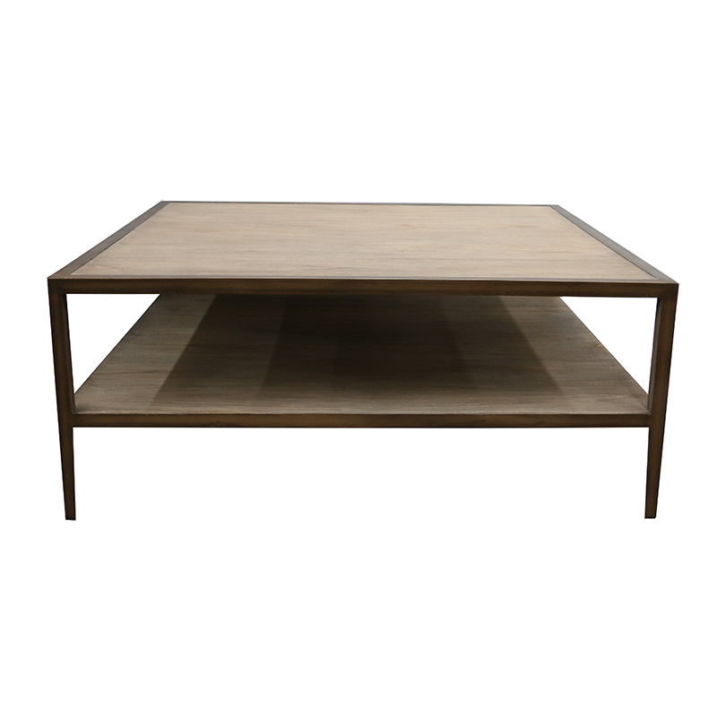Engineer Coffee Table Square Le Forge, Square Oak Coffee Table Nz